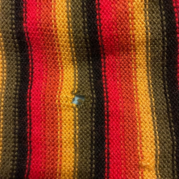 ❤️‍🔥 WOOL! 🎉 Peruvian Llama Wool Shawl Wrap One Size - Picture 6 of 7